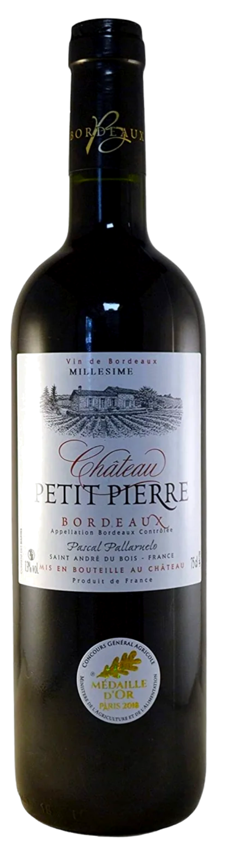 Chateau Petit Pierre, Bordeaux Rouge, 2020