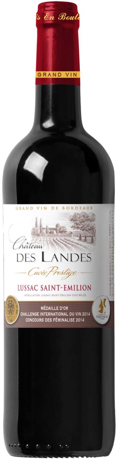 Chateau des Landes ,  Cuvee Prestige Lussac St Emilion, 2013