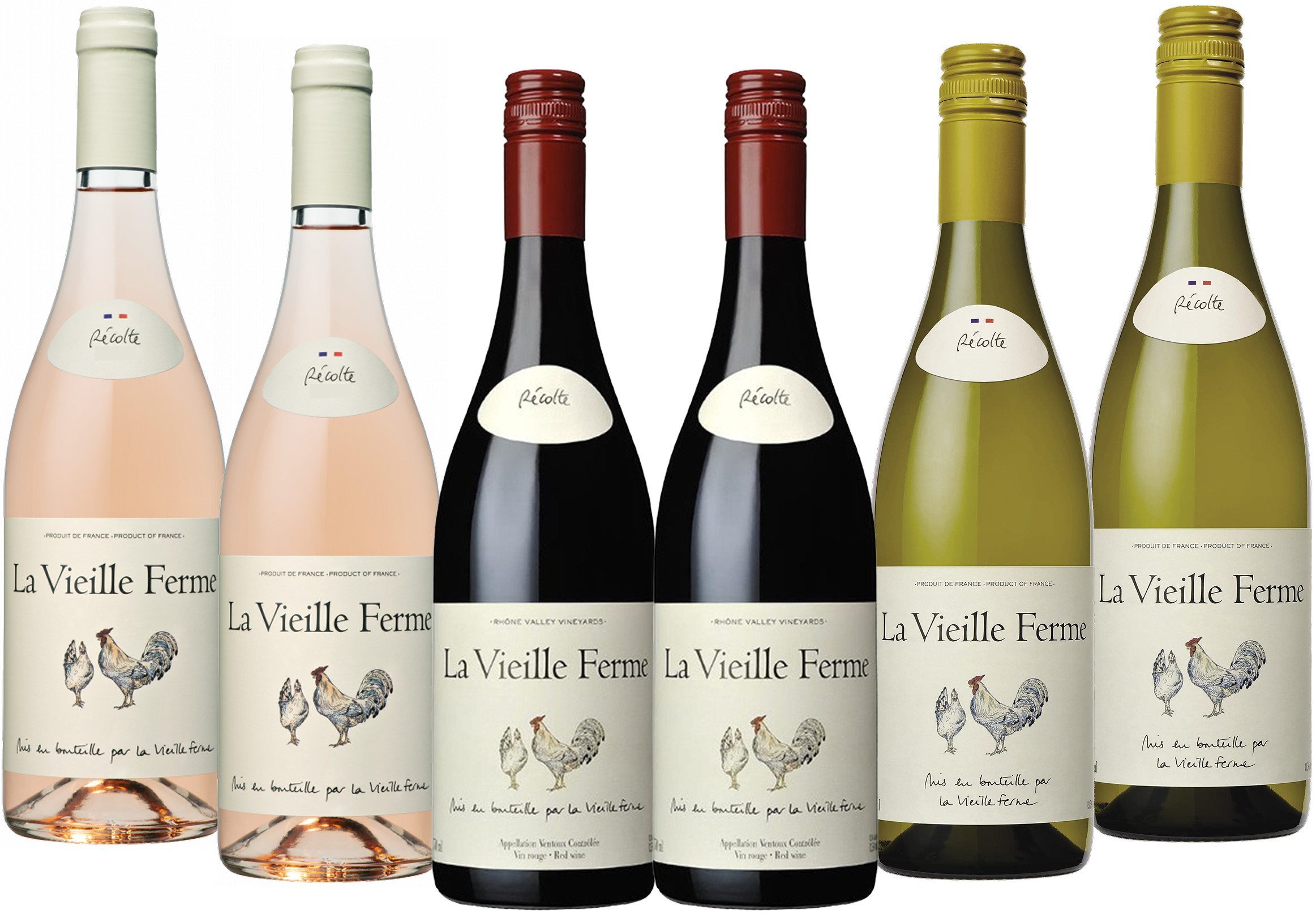 Famille Perrin, Mixed case of Chicken Wine!, NV